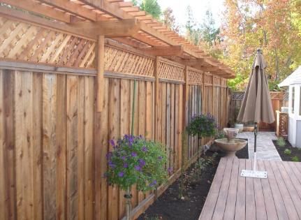 Fence Extension Ideas, Backyard Fence Ideas Privacy, Backyard Privacy Fence, Fence Extension, Privacy Fence Landscaping, Cat Enclosures, Privacy Fence Designs, Privacy Landscaping, Backyard Privacy