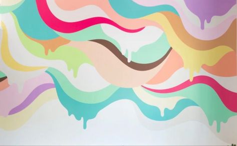 Ice Cream Murals, Ice Cream Mural, Waffle Shop, Mural Inspiration, Mural Ideas, Wall Graphics, Wall Murals, Ice Cream, Mural