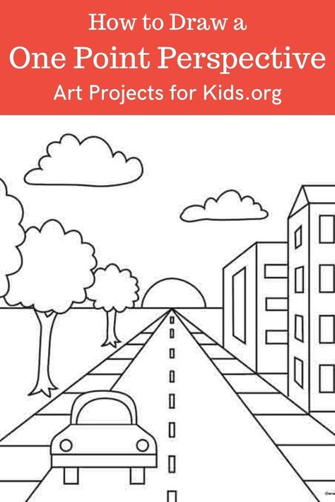 Learn how to draw One Point Perspective with an easy step-by-step PDF tutorial. #howtodraw #tutorial #drawing #drawingtutorial #arttutorial #artprojectsforkids #howtodrawforkids #onepointperspective Perspective Drawing Lessons Step By Step, One Point Perspective Drawing Easy, One Point Perspective Drawings, Vanishing Point Drawing, Vanishing Point Art, One Point Perspective Drawing, 1 Point Perspective Drawing, Sketchbook Spreads, Perspective Drawings