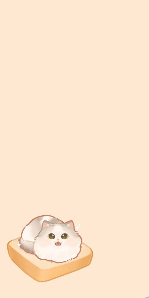 Brown Kawaii, Cat Phone Wallpaper, Phone Customization, Kawaii Cats, Bear Costume, Cat Stories, Cute Wallpaper, Chibi Drawings, Kawaii Cat