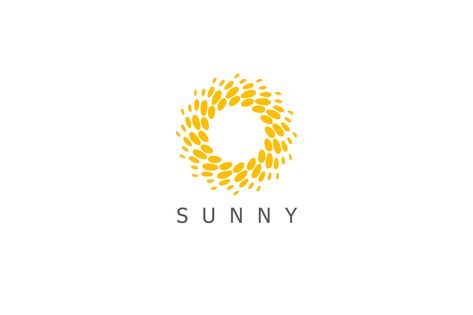 Sunny Logo Design, Sunny Logo, Bright Abstract Art, Summer Logo, Dot Icon, Entertainment Logo, Sun Logo, Typo Logo, Visiting Card