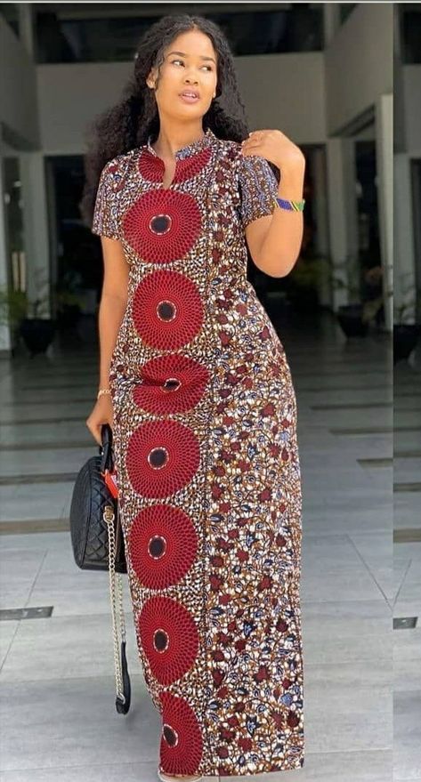 Africa Fashion Woman Dress Long, Africa Fashion Traditional Woman Dresses, Latest African Fashion Dresses Kitenge, Kaftans Dresses Modern, Classy Ankara Styles, Ankara Dress Designs, African Attire Dresses, Traditional African Clothing, African Fabric Dress