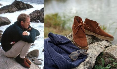 We look at the newest version of Steve McQueen's iconic footwear: the Hutton Playtime suede chukka boots! Are they good enough for the standards set by the King of Cool? Our review gives you all the details! Suede Chukka Boots, Steve Mcqueen, New Version, Good Enough, Suede Boots, The King, Play Time, Chukka Boots, Style Icons