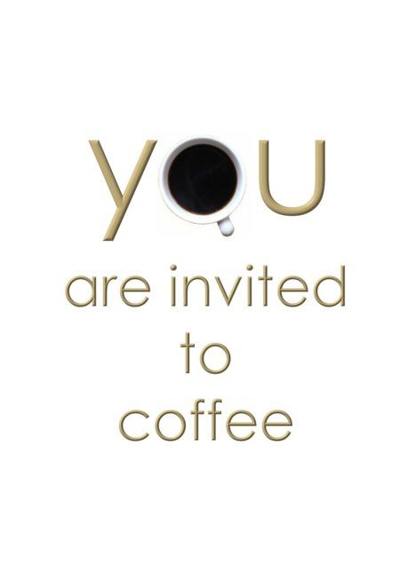 Coffee Invitations Ideas, Coffee Invitation, Graphic Burger, Staff Morale, Coffee Cards, Watercolor Card, A Cup Of Coffee, Love To Shop, Card Card