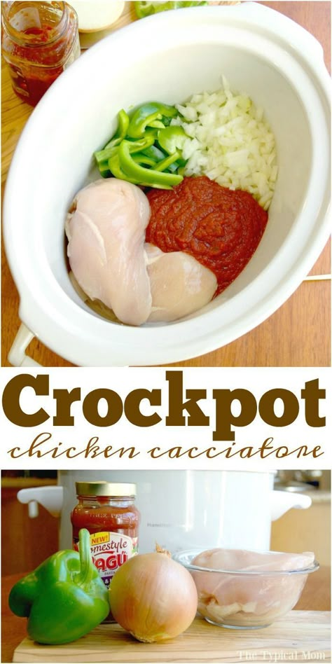 Cacciatore Chicken, Crockpot Chicken Cacciatore, Slow Cooker Dinner Healthy, Recipes Meatloaf, Best Crockpot Chicken, Chicken Italian, Winter Lunch, Crockpot Chicken Healthy, Cacciatore Recipes