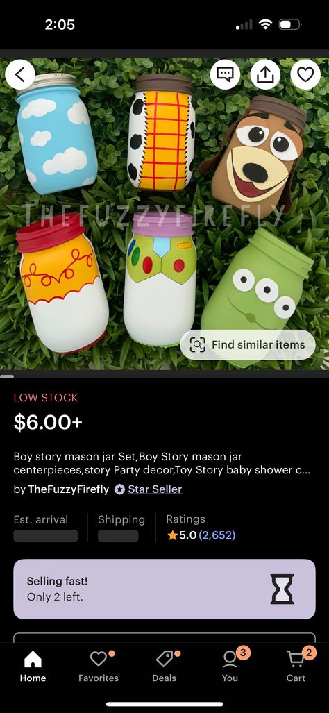 Toy Story Mason Jar Centerpieces, Dollar Tree Toy Story Diy, Toy Story Mason Jars Diy, Toy Story Mason Jars, Easy Toy Story Centerpieces, Toy Story Centerpieces Diy, Monsters Inc Canister Diy, Toy Story Piggy Bank, Toy Story Centerpieces