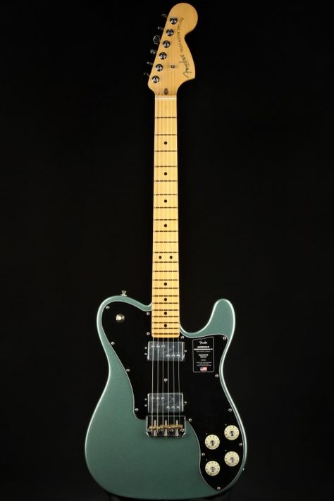 Fender Telecaster Deluxe, Music Photoshoot, Telecaster Deluxe, Fender Electric Guitar, Green Electric, Guitar Obsession, Telecaster Guitar, Fender Guitar, Fender American