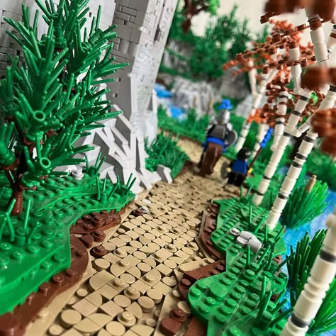 Lego Pathway, Lego Terrain, Lego Forest, Lego Trees, Lego Zoo, Lego Landscape, Lego Plants, Pirate Lego, Lego Diorama