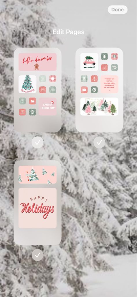 Christmas Themed Homescreen, Preppy Christmas Homescreen, Christmas Home Screen Layout, Winter Homescreen, Technology Aesthetic, Christmas Home Screen, Christmas Ios, Christmas Layout, Iphone Layouts