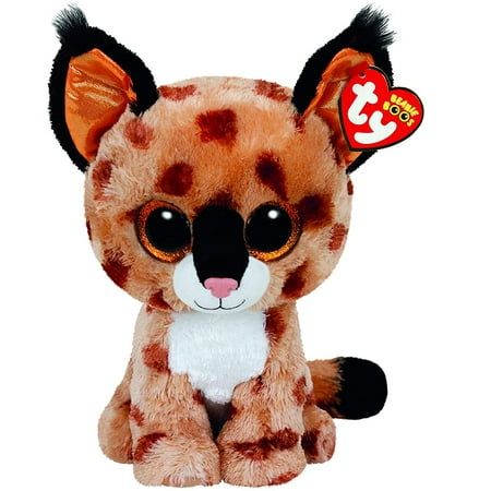 TY Beanie Boos Buddy Buckwheat The Brown Linx (Glitter Eyes) Medium 9 Inch Plush Ty Beanie Boos Collection, Beanie Boo Birthdays, Boo Board, Ty Stuffed Animals, Ty Toys, Ty Plush, Ty Babies, Stuff Animals, Beanie Buddies