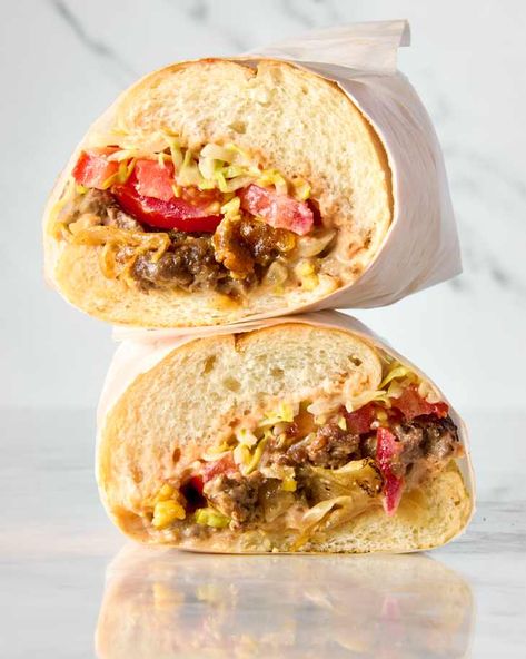 Chop Cheese Sandwich, Chop Cheese, Nyc Bodega, Chopped Cheese Sandwich, Sandwich Spreads, Cheese Sandwich Recipe, Apartment Meals, Wraps And Sandwiches, Chopped Cheese