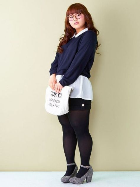 c5cc17e395d3049b03e0f1ccebb02b4ddesc39921804ri Plus Size Asian Fashion, Modest Plus Size Fashion, Short Plus Size Fashion, Snacks Easy, Korean Fashion Winter, Outfits Curvy, Korean Fashion Kpop, Chubby Fashion, Korean Fashion Casual