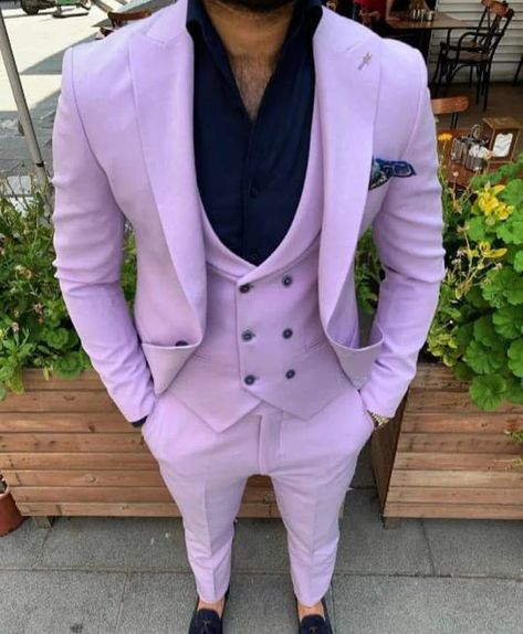 Men Suits Purple 3 Piece Wedding Party Wear Coat Pant Purple - Etsy Lavender Colour Suit For Men, Lavender Suit Men, Lilac Suit Men, Purple Prom Suit, Men Fashion Suit, Lavender Suit, Suit For Men Wedding, Tuxedo Wedding Suit, Neon Prom Dresses