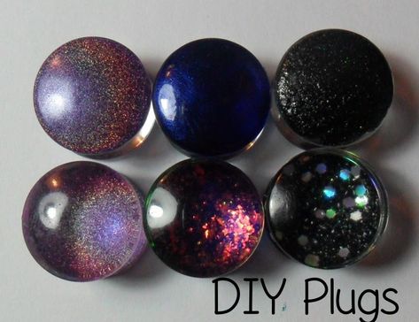 Diy Ear Plugs, Plug Jewelry, Ear Guages, Belly Piercing Ring, Epoxy Resin Diy, Earring Inspiration, Creation Station, Diy Nail Polish, Gender Fluid