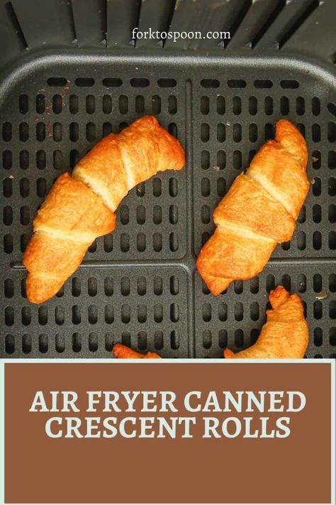 Lunch Ideas Air Fryer, Air Fryer Crescent Rolls, Pilsbury Crescent Rolls, Cresant Rolls, Pillsbury Crescent Roll Recipes, Pillsbury Crescent Rolls, Pillsbury Crescent, Baking Breads, Crescent Recipes