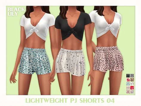 Shirt Skirt Outfit, Sweater Skirt Outfit, Casual Fall Jacket, Sims 4 Downloads, Sims4 Clothes, Pj Shorts, Gingham Shorts, Brocade Dresses