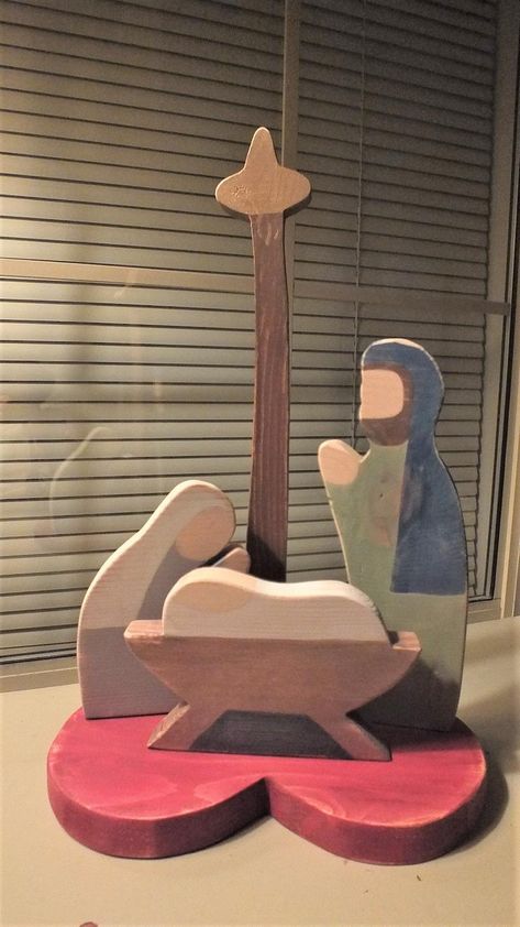 Christmas Nativity Scene God Loved Us and Sent His Son | Etsy Craft Nativity, Christmas Nativity Scene Diy, Wooden Nativity Scene, Nativity Scene Diy, Laser Christmas, Nativity Silhouette, Wooden Nativity, Diy Nativity, Christmas Craft Fair