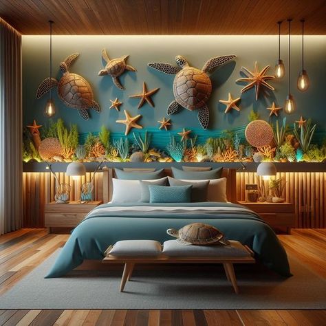 Turtle Lovers 🐢 | My goals | Facebook Turtle Themed Bedroom, Turtle Bedroom Ideas, Turtle Bedroom, Diy Turtle, Obx Beach, Themed Bedroom, My Goals, Florida Home, Bedroom Themes