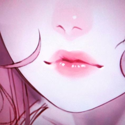 Mouth Anime Aesthetic, Anime Mouth Drawing, Anime Mouths, Anime Lips, Mouth Drawing, Cute Bunny Cartoon, Art Essentials, Baby Pink Aesthetic, Fotografi Alam Semula Jadi