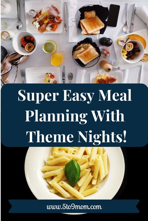 Theme nights is not a new concept, we celebrate Taco Tuesday every week in this house! However, I’m going to show you how it can change your meal planning! Prepare Ahead Meals, Modern Homemaking, Homemaking Ideas, Meal Planning Easy, Easy Meal Planning, Quick Sandwiches, Theme Nights, Budget Family Meals, Family Baking