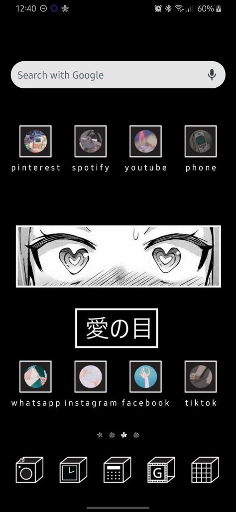 Anime Widget Homescreen, Funny Wallpapers Homescreen, Homescreen Themes, Widget Homescreen, Anime Widget, Android Homescreen, Grunge Anime, Theme Phone, Aesthetic Homescreen