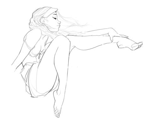 ArtStation - Sun Flower, Ricardo Rodrigues (Waveloop) Female Drawings, Supergirl Art, Ricardo Rodriguez, Drawing Study, Cloth Coat, Coloring Pages For Grown Ups, Hair Sketch, Art Basics, Body Reference Drawing