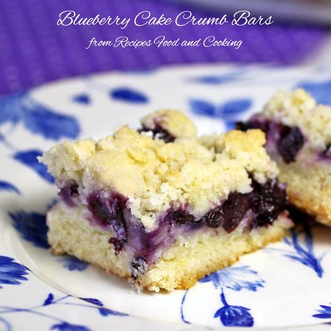 Blueberry Cake Crumb Bars Muffin Bars, Blueberry Crumb Bars, Blueberry Bars, Crumb Bars, Cake Light, Blueberry Cake Recipes, Cake Vegan, Blueberry Muffin, Cake Bars