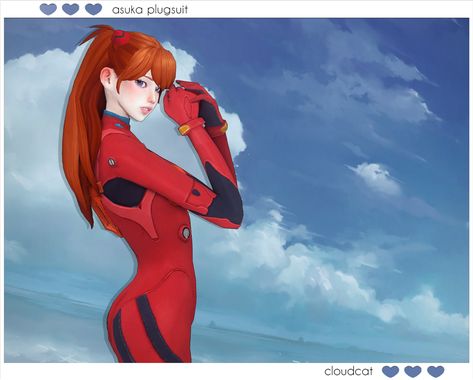 Asuka Plugsuit ✨ | cloudcat on Patreon Unusual Clothes, Sims 4 Anime, Cc Clothes, The Sims 4 Download, Sims 4 Cc Packs, Sims 1, Sims 4 Cas, Sims 4 Cc Finds, Sims 4 Clothing