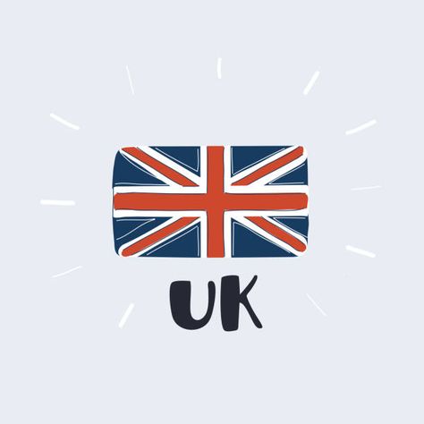 Uk Flag Drawing, British Empire Flag, London Flag, Pictures Of Flags, Flag Drawing, Countries And Flags, United Kingdom Flag, Uk Flag, Flag Art