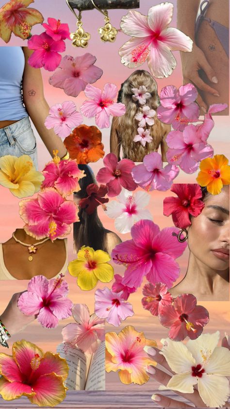 Hibiscus flower dreamy jewelry hibiscus nails tropical pink orange Hibiscus Flowers, Essence, Hibiscus, Pink And Orange, Orange, Pink, Flowers