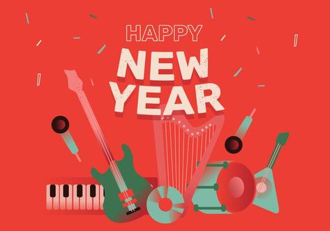 Happy New Year Music, Happy New Year Song, New Year Music, New Years Song, New Year Background, Happy New Year Background, New Years Background, Music Backgrounds, Music Party