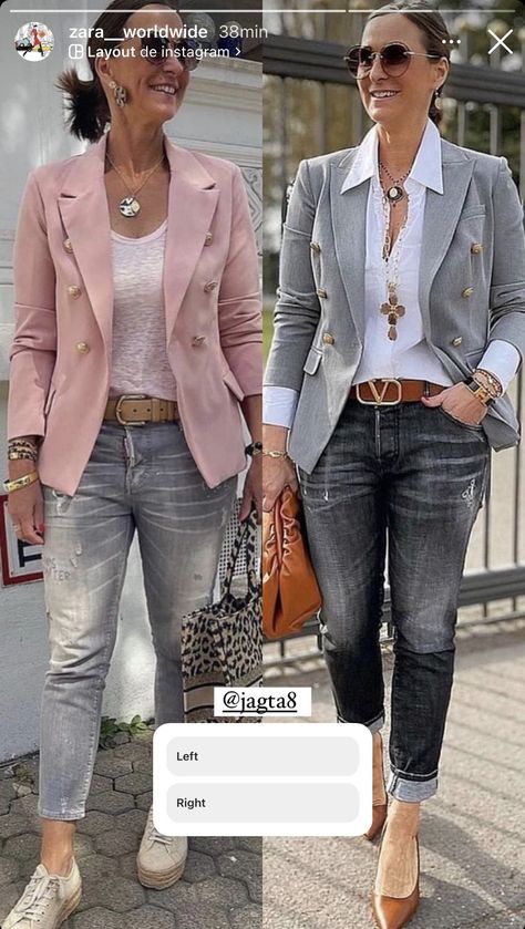 Fall Fashion 2024 Women Over 50, Belt Outfit, Outfits Con Jeans, Stylish Outfits For Women Over 50, Blazer Outfits For Women, Dressy Casual Outfits, Winter Fashion Outfits Casual, Outfit Jeans, Classy Casual Outfits