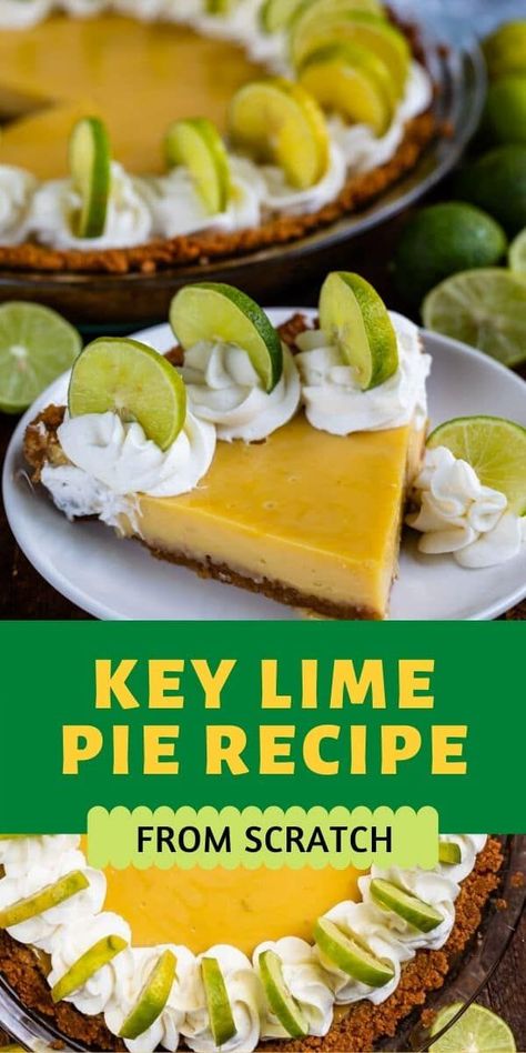 Authentic Key Lime Pie Recipe, Classic Key Lime Pie Recipe, Citrus Party, Key Lime Desserts, Key Lime Pie Easy, Key Lime Pie Recipe, Citrus Desserts, Lime Desserts, Lime Pie Recipe