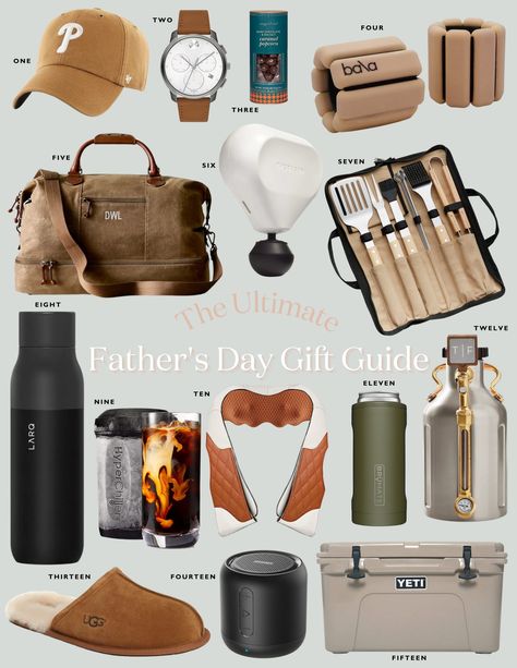 Father's Day Gift Guide, Father's Day Gift Ideas Teresa Caruso, Gift Guide Women, Gift Baskets For Men, Diy Gifts For Dad, Gifts For Hubby, Personalized Leather Wallet, Gift Guide For Him, Diy Father's Day Gifts, Dad Birthday Gift