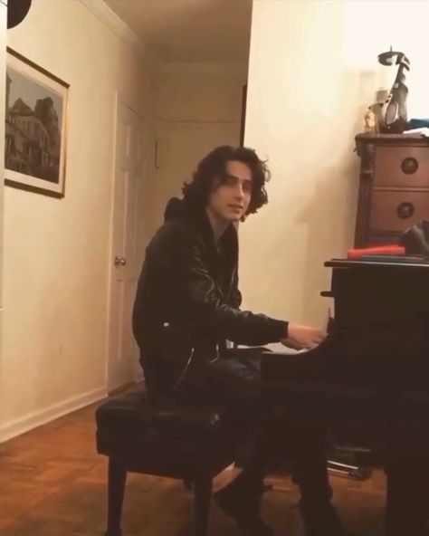 Timothée Chalamet fan account’s Instagram video: “For anyone new to this fandom, I would like to introduce this sacred clip of Timmy showing his many many talents, playing the piano 💗 -…” Playing The Piano, I M Sick, Lean In, Timmy T, Playing Piano, The Piano, Timothee Chalamet, Video Clip, Instagram Video