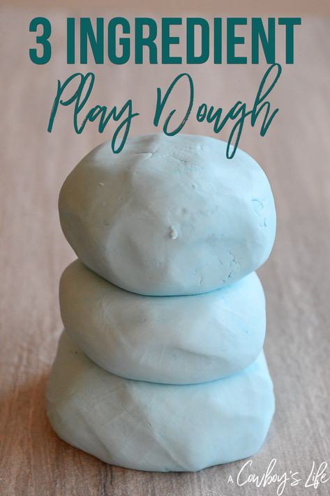 How to make 3 ingredient play dough #playdough #sensoryplay #sensory #kidsactivities How To Make Dough To Play With, How To Make Play Dough, How To Make Moon Dough, How To Make Playdough, Diy Play Dough, Diy Dough, Kids Play Dough, Diy Playdough, Moon Sand