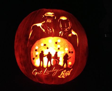 p Punk Pumpkin, Thomas Bangalter, Pumpkin Carving Contest, Carving Pumpkins, Get Lucky, Daft Punk, Billionaire Boys Club, Jack O Lantern, Pumpkin Carving