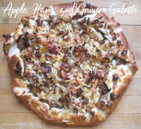 Rustic Galette, Apple Ham, Ham And Gruyere, Cheese Galette, Chocolate Pie Crust, Fudge Icing, Mississippi Mud Pie, Gluten Free Flour Mix, Havarti Cheese