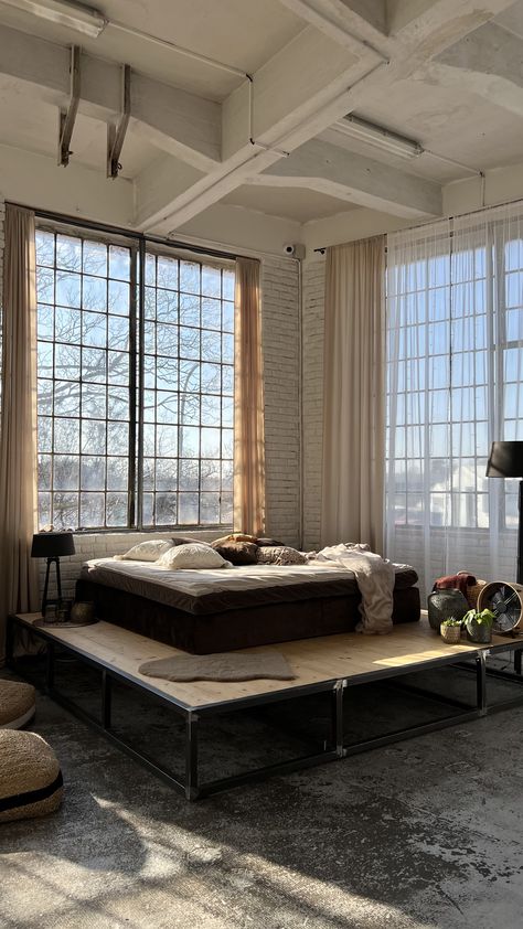 bedroom, light, sun, bed, interior, interior design, interior decor, interior inspo, bedroom inspo, big windows Big Window Bedroom Aesthetic, Long Windows Bedroom, 70 Bedroom, Sun Bed, Bed Interior, Big Bedrooms, Window Treatments Bedroom, Light Sun, Bedroom Light