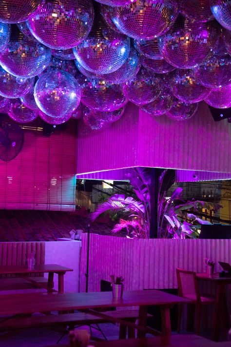 Pink Lanterns, Dream Beach Wedding, Fun Fair, Pipe Dream, Disco Balls, Barbie Dream House, Room Remodeling, Disco Ball, Restaurant Bar