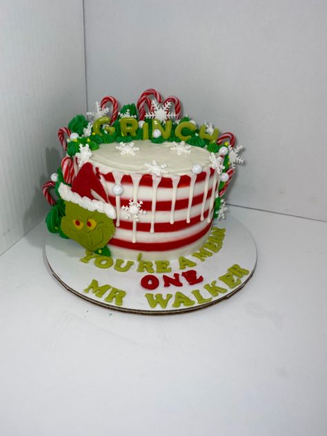 Grinch Smash Cake, Smash Cakes, One Cake, Smash Cake, Baby Cake, Cake Smash, Grinch, 1st Birthday, Cake