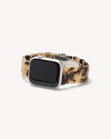 Apple Watch Band in Blonde Tortoise | MACHETE Jewelry Classic Brown Apple Watch Band For Everyday Use, 44 Mm Apple Watch Band, Tortoise Shell Apple Watch Band, Modern Wear-resistant Apple Watch Band For Outdoor, Leopard Apple Watch Band, Apple Band, Tortoise Color, Bracelet Apple Watch, Fitness Watch