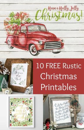 Ten beautiful, free rustic themed Christmas printables! Perfect for using as wall art or to compliment your holiday decor. These look great with vintage or farmhouse themes as well! via @modpodgerocks Christmas Fonts, Mason Jar Crafts Diy, Christmas Bedroom, Holiday Printables, Tree Shop, Free Christmas Printables, Christmas Wall Art, Electric Fireplace, Mod Podge