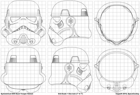 Tutorial: How to build a stormtrooper helmet for less than 10 GBP FINISHED see Pg9 - Page 9 Star Wars Helmets, Scout Trooper, Helmet Drawing, Star Wars Helmet, Stormtrooper Helmet, Star Wars Crafts, Drawing Stars, Star Wars Episode Iv, Star Wars Trooper