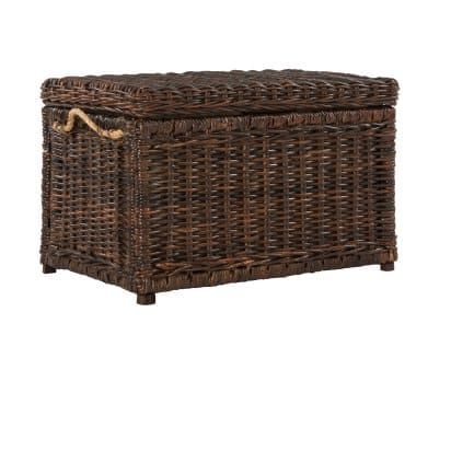 Happimess Jacob Storage Trunk | Hayneedle Wicker Storage Trunk, Wicker Chest, Wicker Trunk, Wicker Storage, Storage Trunks, Úložný Box, Storage Trunk, Presidents Day Sale, Living Room Bench