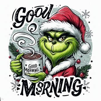 Grinch Good Morning, Grinch Template, Happy Grinch, Grinch Board, Christmas Morning Quotes, Immagini Grinch, Grinch Images, Good Morning Christmas, Good Morning Winter