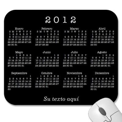 2012 calendario espanoles mousepad Green Calendar, Pink Calendar, 2012 Calendar, Custom Calendar, Mini Calendars, 2016 Calendar, 2019 Calendar, Event Gifts, Calendar Design