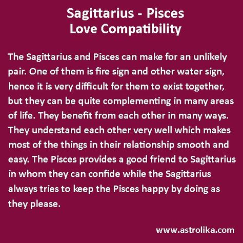 Sagittarius and Pisces zodiac signs love compatibility detail Sag And Pisces Compatibility, Saggitarius And Pisces Love, Sagittarius And Pisces Relationship, Pieces And Sagittarius Compatibility, Pisces Sagittarius Compatibility, Sagittarius Man Pisces Woman, Pieces And Sagittarius, Sagittarius X Pisces, Sagittarius And Pisces Compatibility