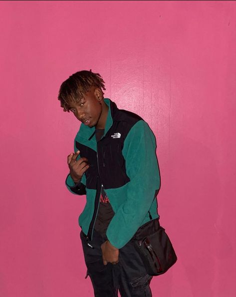 Wall Photoshoot, Photoshoot Reference, North Face Denali, Pink Wall, Nike Fashion, Pink Walls, North Face, The North Face, Nike