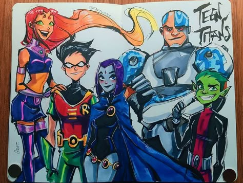 They found a way back ❤️ -- Teen Titans Go movie was A.M.A.Z.I.N.G. Please pleeeease go watch it, support 2d animation and a potential… Teen Titans Go Movie, Teen Titans Robin, Teen Titans Raven, Titans Fanart, Original Teen Titans, Teen Titans Fanart, Injustice 2, Teen Titan, Martian Manhunter